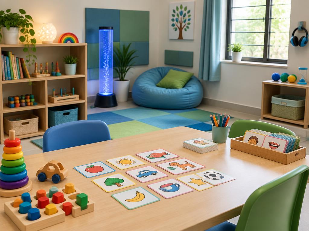 Child-friendly speech and occupational therapy room